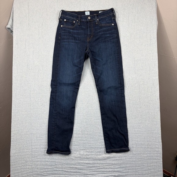 Edwin Denim - Edwin Denim Jeans Size 26/2 Elin Crop Straight Leg Mid Rise Denim Blue Jeans